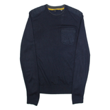 TED BAKER Mens Jumper Blue Tight Knit XL