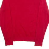 TOMMY HILFIGER Mens Jumper Red Tight Knit L