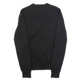 O'NEILL Mens Jumper Black V-Neck Tight Knit XS