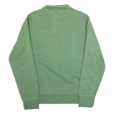 POLO RALPH LAUREN Mens Jumper Green Button Neck Tight Knit L