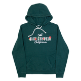 HOLLISTER Womens Green Hoodie USA S