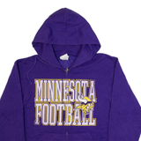NFL Minnesota Vikings Mens Purple Hoodie Full Zip USA M