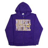 NFL Minnesota Vikings Mens Purple Hoodie Full Zip USA M