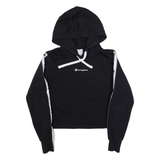 CHAMPION Cropped Womens Black Hoodie M