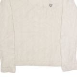 CHAPS Mens Jumper Beige Crew Neck Tight Knit M