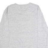 NAUTICA Mens Jumper Grey V-Neck Tight Knit M