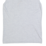 CALVIN KLEIN GOLF Womens Vest Grey V-Neck Tight Knit Sleeveless Wool L