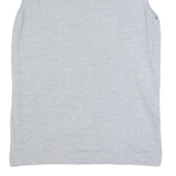 CALVIN KLEIN GOLF Womens Vest Grey V-Neck Tight Knit Sleeveless Wool L