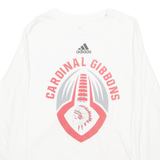 ADIDAS Carolina Gibbons Mens T-Shirt White Long Sleeve USA L