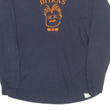 CHAMPION Mens T-Shirt Blue Long Sleeve L