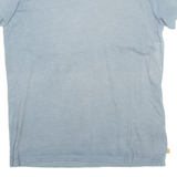 CARHARTT Relaxed Fit Womens T-Shirt Blue V-Neck S
