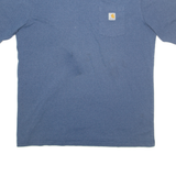 CARHARTT Tall Mens T-Shirt Blue 2XL