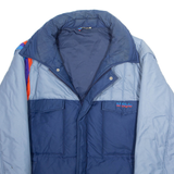 MSTYLE Mens Puffer Coat Blue M