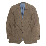 HUGO BOSS Mens Blazer Jacket Brown Plaid L