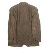HUGO BOSS Mens Blazer Jacket Brown Plaid L
