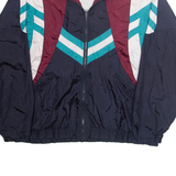 LETS JET Mens Sherpa Lined Denim Jacket Blue Nylon XL