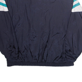 LETS JET Mens Sherpa Lined Denim Jacket Blue Nylon XL