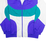 SPORTS Mens Shell Jacket White Nylon 2XL