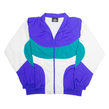 SPORTS Mens Shell Jacket White Nylon 2XL