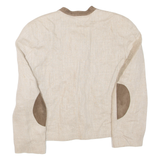 Womens Jacket Beige Linen L