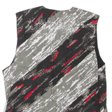 Mens Waistcoat Grey Striped L