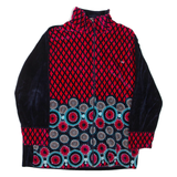 Mens Jacket Red Geometric L