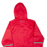 ADIDAS 2017 UEFA Champions League Final Mens Rain Jacket Red Hooded L