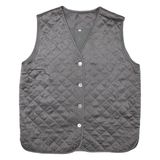 Womens Quilted Gilet Grey Silk L
