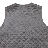 Womens Quilted Gilet Grey Silk L