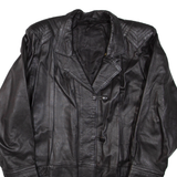 Womens Jacket Black Leather 2XL