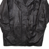 Womens Jacket Black Leather 2XL