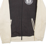 ADIDAS X NBA Brooklyn Nets Mens Track Jacket Beige Colourblock M