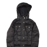 BARBOUR Womens Jacket Black Hooded UK 8