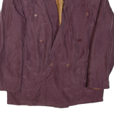 Mens Blazer Jacket Purple Silk M