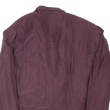 Mens Blazer Jacket Purple Silk M