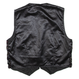 Mens Waistcoat Black XL