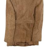 Belted Womens Jacket Brown Leather XS