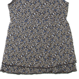 TOM TAILOR Womens Smock Vest Brown Sleeveless Floral M