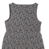 TOM TAILOR Womens Smock Vest Brown Sleeveless Floral M