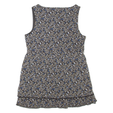 TOM TAILOR Womens Smock Vest Brown Sleeveless Floral M