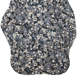 Womens Printed Blouse Black High Neck Long Sleeve Geometric M