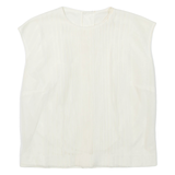 Womens Top White Sleeveless S