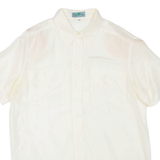 DEVILLE Womens Shirt Beige Collared M