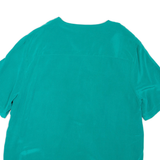 COLLECTION Womens Top Green V-Neck UK 14