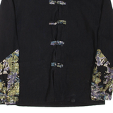 Womens Printed Top Black High Neck Long Sleeve L