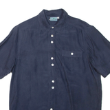 DEVILLE Womens Shirt Blue Collared M