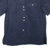 DEVILLE Womens Shirt Blue Collared M