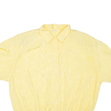 Womens Printed Shirt Yellow Collared L