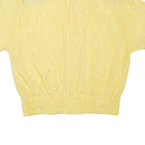 Womens Printed Shirt Yellow Collared L