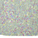 MODIANA Womens Printed Blouse Green V-Neck Long Sleeve Floral UK 20
